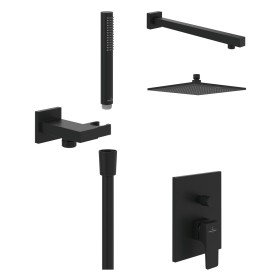 Villeroy & Boch Taro Duschsystem mit Brausehalter, Stabhandbrause und UP-Einhebel-Armatur