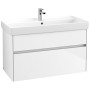 Villeroy & Boch Collaro Schrankwaschtisch 100 cm mit Überlauf, 1 Hahnloch