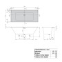 Villeroy & Boch Collaro Einbaubadewanne 170 x 75 cm, Special Combipool Active, Technikposition 2