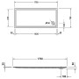 Duravit Starck Slimline Duschwanne Rechteck 170 x 75 cm mit Antislip