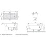 Villeroy & Boch Oberon Solo Badewanne 170 x 70 cm, Airpool Comfort, Technik Position 1