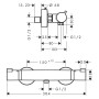 hansgrohe Ecostat Comfort Brausenthermostat Aufputz DN 15