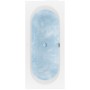 Villeroy & Boch Loop & Friends Oval Duo-Badewanne 180 x 80 cm, Hydropool Entry, Technik Position 1, mit Trio Ablaufgarnitur