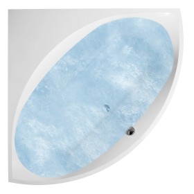 Baignoire d'angle Villeroy & Boch Squaro 145 x 145 cm, Hydropool Entry, Position 1
