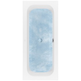Baignoire Villeroy & Boch Loop & Friends Square Duo 180 x 80 cm, Hydropool Entry, Position 2, avec vidage Trio