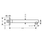 hansgrohe Vernis Shape Brausearm 24 cm