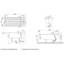 Villeroy & Boch Oberon Solo Badewanne 180 x 80 cm, Hydropool Entry, Technik Position 1, mit Trio Ablaufgarnitur
