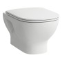 LAUFEN LUA Wand WC PACK mit Tiefspüler spülrandlos, WC Sitz inkl. Absenkautomatik und Montageband
