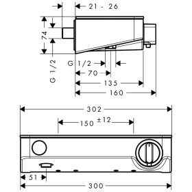 hansgrohe ShowerTablet Select 300 Brausethermostat