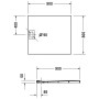 Duravit Stonetto Duschwanne Rechteck 90 x 80 cm