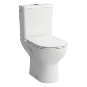 LAUFEN LUA Stand-WC für Kombination, spülrandlos, Abgang waagerecht