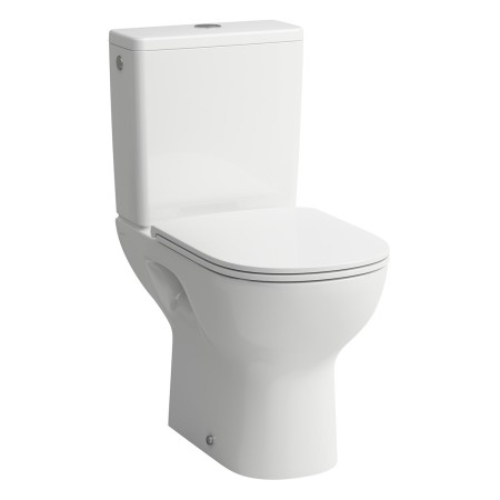LAUFEN LUA Stand-WC für Kombination, spülrandlos, Abgang waagerecht