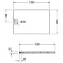 Duravit Stonetto Duschwanne Rechteck 120 x 80 cm