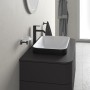 Duravit Happy D.2 Plus Aufsatzbecken 60 cm weiß/anthrazit matt, ohne Überlauf, ohne Hahnlochbank