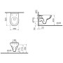 VitrA S20 Wand-WC VitrA Flush 2.0, Tiefspüler ohne Spülrand