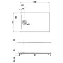 LAUFEN PRO Marbond Duschwanne 120 x 70 x 3,3 cm