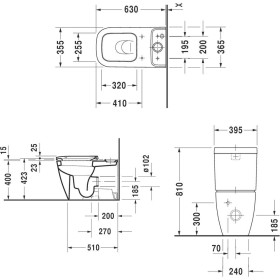 Duravit Happy D.2 Stand-WC Kombination