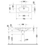 Duravit DuraStyle Möbelwaschtisch, 78,5 cm 1 Hahnloch durchgestochen