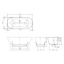 Villeroy & Boch Antheus freistehende Badewanne, 175 x 80 cm
