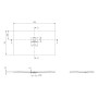 Villeroy & Boch Squaro Infinity Duschwanne, 130 x 75 x 4 cm