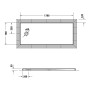 Duravit Tempano Duschwanne 170 x 70 cm, mit Antislip