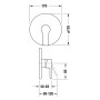 Duravit D-Code Einhebel-Brausemischer Unterputz