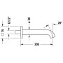 Duravit C.1 Wanneneinlauf 20,5 cm mit eckiger Rosette