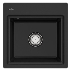 Villeroy & Boch Subway Style 50 S FLAT flächenbündige Spüle, Ablaufgarnitur mit Excenterbetätigung, inkl. Abtropfgitter