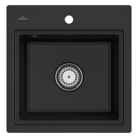 Villeroy & Boch Subway Style 50 S FLAT flächenbündige Spüle, Ablaufgarnitur mit Excenterbetätigung, inkl. Abtropfgitter