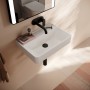 hansgrohe Xanuia Q Waschtisch Compact 550/370 ohne Hahnloch und Überlauf, SmartClean