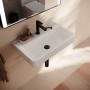 hansgrohe Xanuia Q Waschtisch Compact 650/390 mit Hahnloch ohne Überlauf, SmartClean