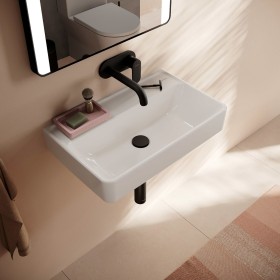 hansgrohe Xanuia Q Waschtisch Compact 600/370 ohne Hahnloch und Überlauf, SmartClean
