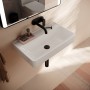 hansgrohe Xanuia Q Waschtisch Compact 650/390 ohne Hahnloch und Überlauf, SmartClean