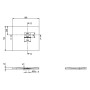 Villeroy & Boch Squaro Infinity Duschwanne, 80 x 70 x 4 cm