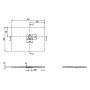 Villeroy & Boch Squaro Infinity Duschwanne, 110 x 75 x 4 cm