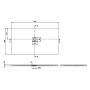 Villeroy & Boch Squaro Infinity Duschwanne, 170 x 90 x 4 cm