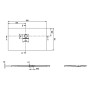Villeroy & Boch Squaro Infinity Duschwanne, 130 x 70 x 4 cm