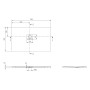 Villeroy & Boch Squaro Infinity Duschwanne, 130 x 80 x 4 cm