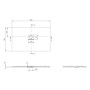 Villeroy & Boch Squaro Infinity Duschwanne, 130 x 80 x 4 cm
