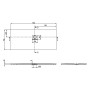 Villeroy & Boch Squaro Infinity Duschwanne, 170 x 75 x 4 cm