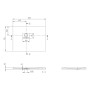 Villeroy & Boch Squaro Infinity Duschwanne, 100 x 75 x 4 cm