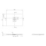 Villeroy & Boch Squaro Infinity Duschwanne, 100 x 75 x 4 cm