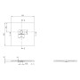 Villeroy & Boch Squaro Infinity Duschwanne, 80 x 80 x 4 cm