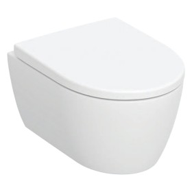 Geberit iCon Wand-WC Tiefspüler Set, verkürzte Ausladung, geschlossene Form, Rimfree, mit WC-Sitz