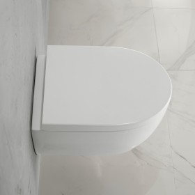 Geberit iCon Wand-WC Tiefspüler Set, verkürzte Ausladung, geschlossene Form, Rimfree, mit WC-Sitz