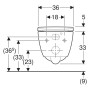 Geberit iCon Wand-WC Tiefspüler Set, verkürzte Ausladung, geschlossene Form, Rimfree, mit WC-Sitz