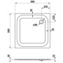 Steel Plan Stahl-Duschwanne superflach 90 x 90 x 2,5 cm