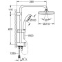 GROHE Tempesta Cosmopolitan System 210 Duschsystem mit Umstellung, Wandmontage