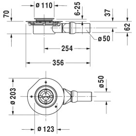 Duravit Duschwannenablauf