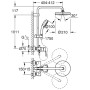 GROHE Tempesta Cosmopolitan System 210 Duschsystem mit Einhandmischer, Wandmontage